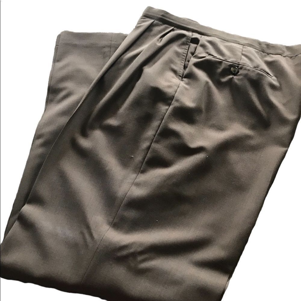 Sansabelt size 36 x 34 medium brown dress pants comfort waist great condition